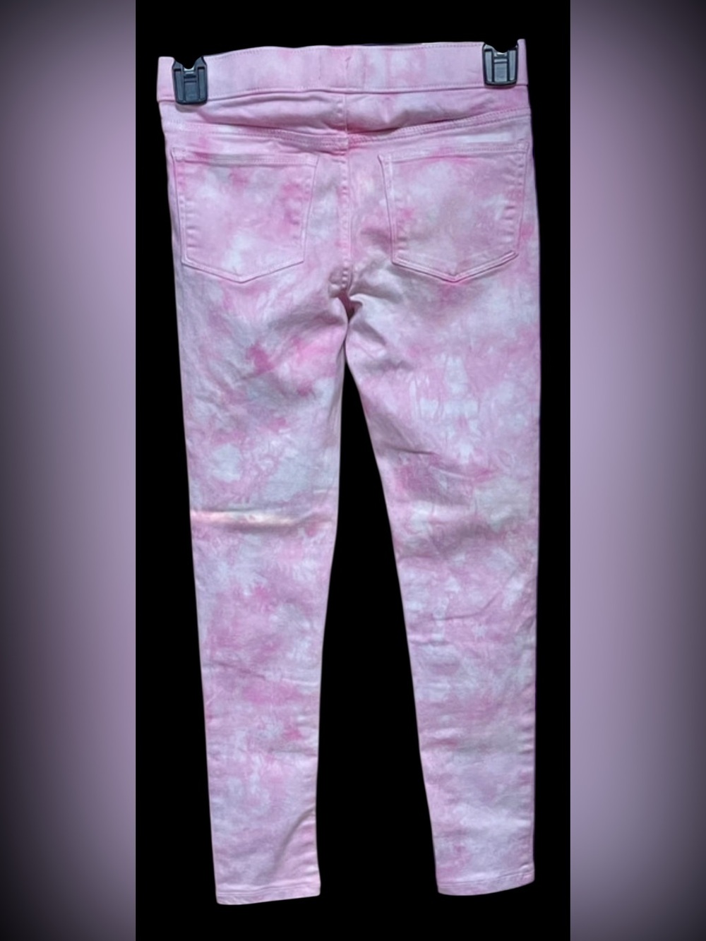 Girls 10 pink tie dye jeggings